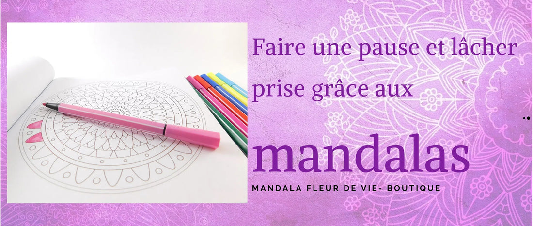 Faire une pause et lâcher prise grâce aux mandalas - Mandala Fleur de vie