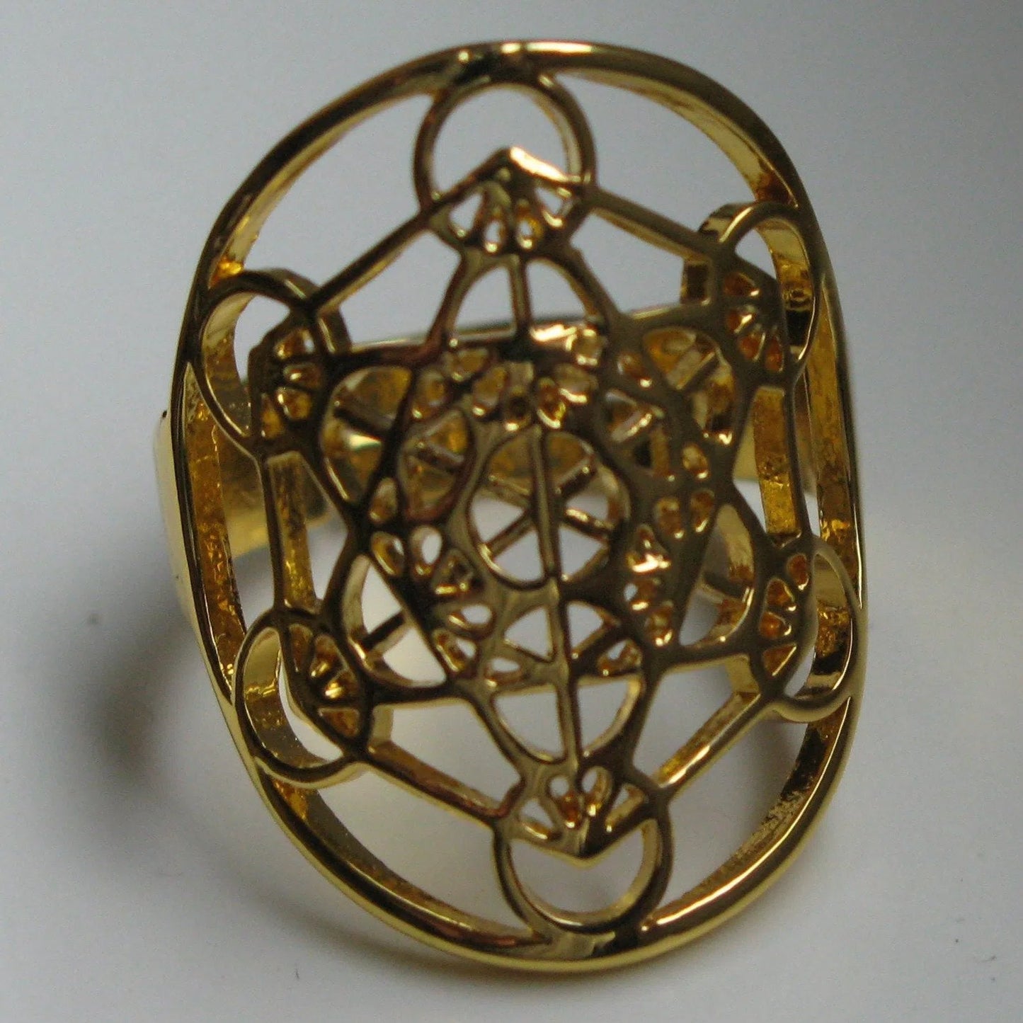 Bague Fleur de Vie Cube de Métatron