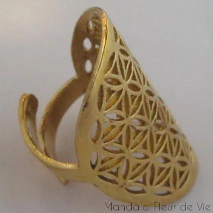 bague anneau fleur de vie