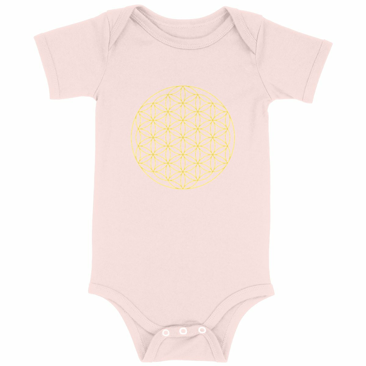 Body Bébé Fleur de Vie - face_rose