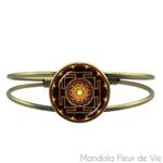 Bracelet Mandala <br> Sri Yantra Géométrie Sacrée