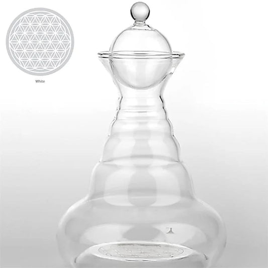 carafe fleur de vie Alladin blanche