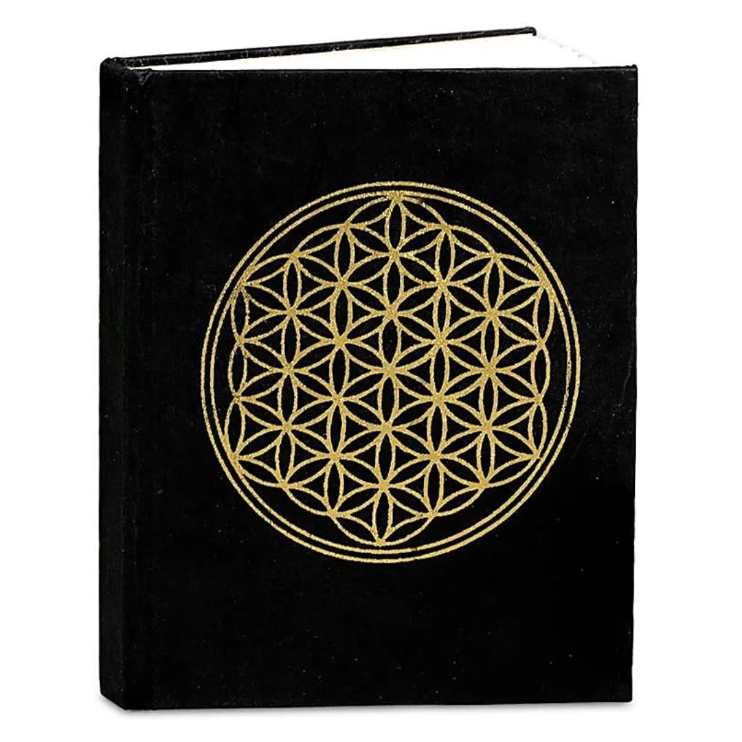 Carnet Fleur de Vie Dorée Mandala Fleur de vie