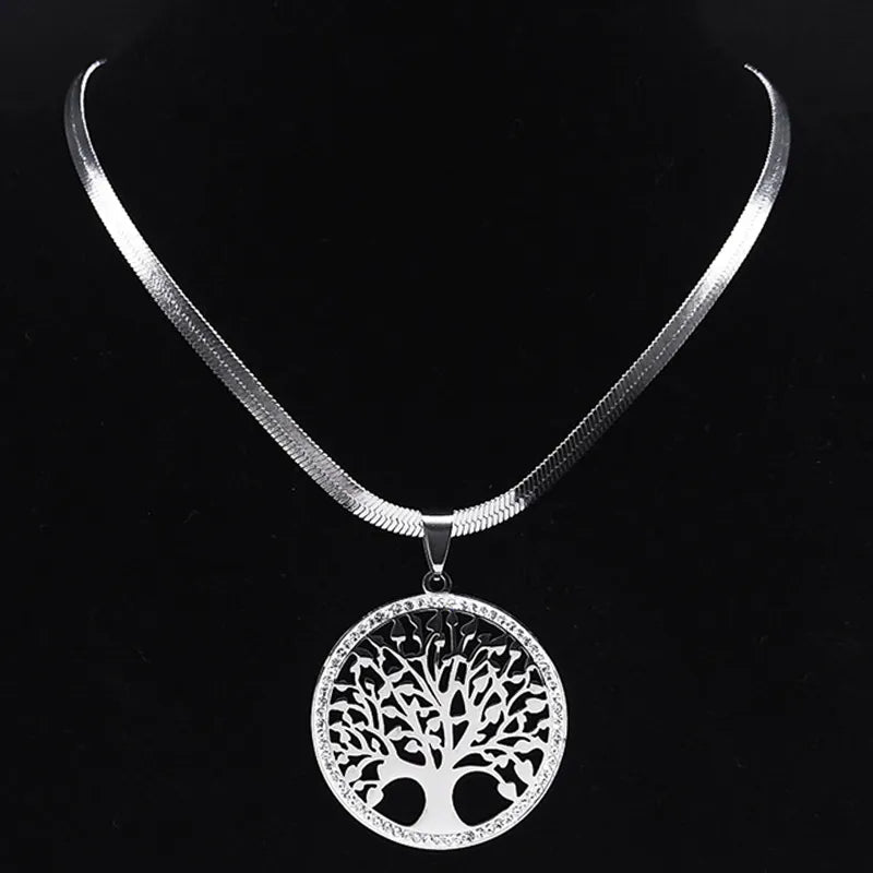 Collier Femme Arbre de Vie - Mandala Fleur de vie