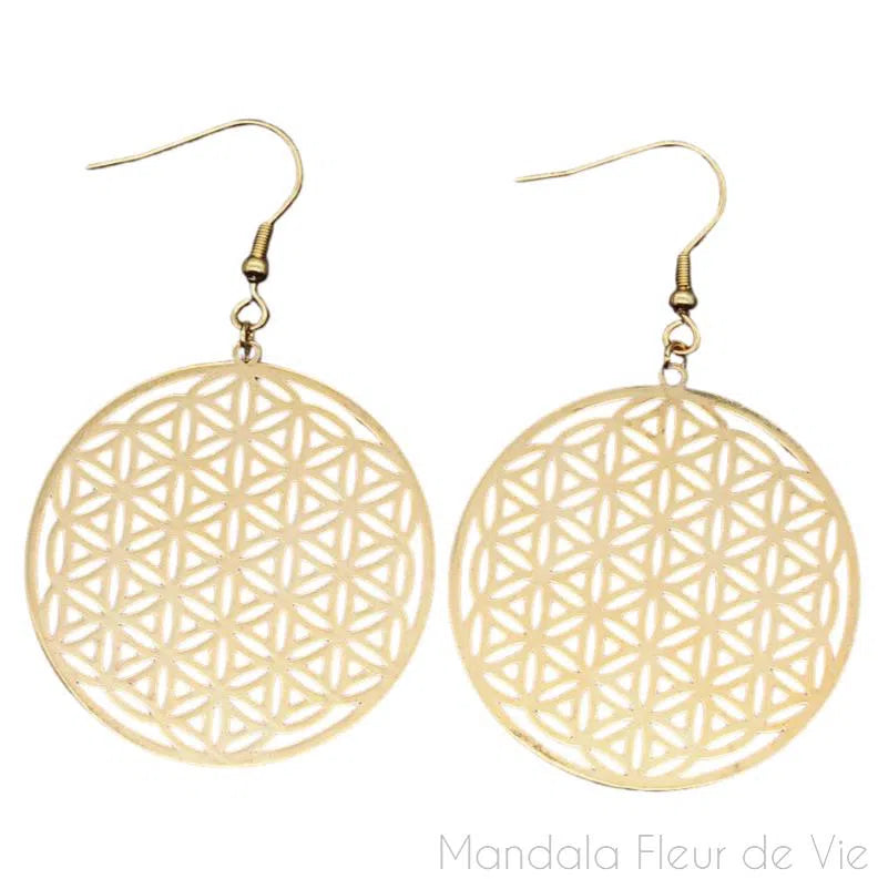 Fleur de Vie - Boucles d'Oreilles