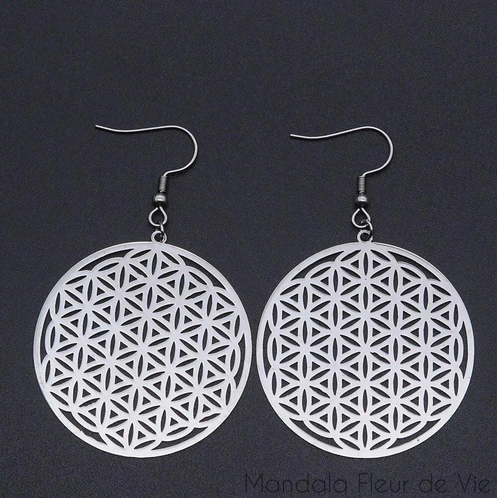 Fleur de Vie - Boucles d'Oreilles