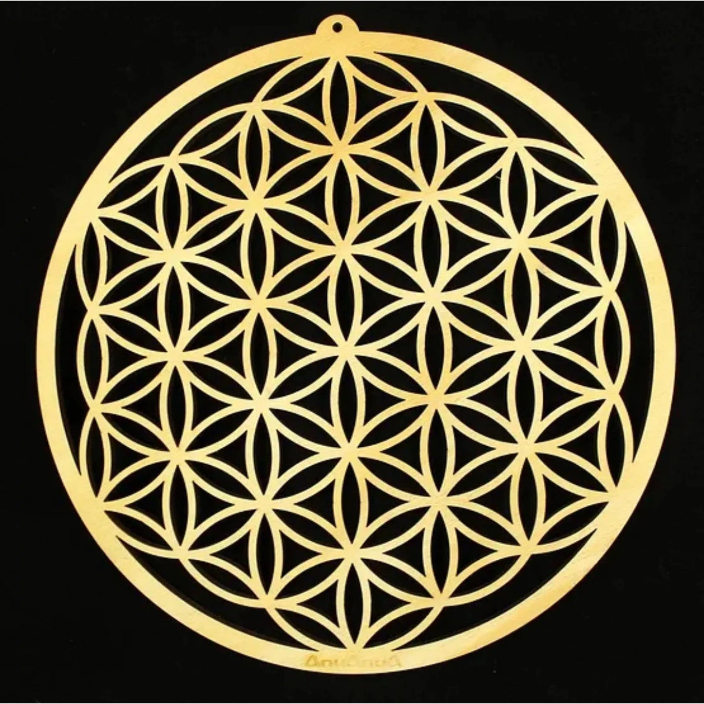 Fleur de Vie en Bois de Bouleau -12 cm - Mandala Fleur de vie