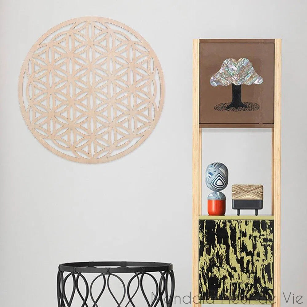 Fleur de Vie en Bois- Grille 38 cm