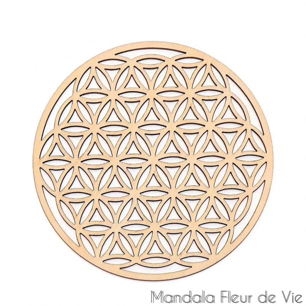 Fleur de Vie en bois 30 cm - Mandala Fleur de vie