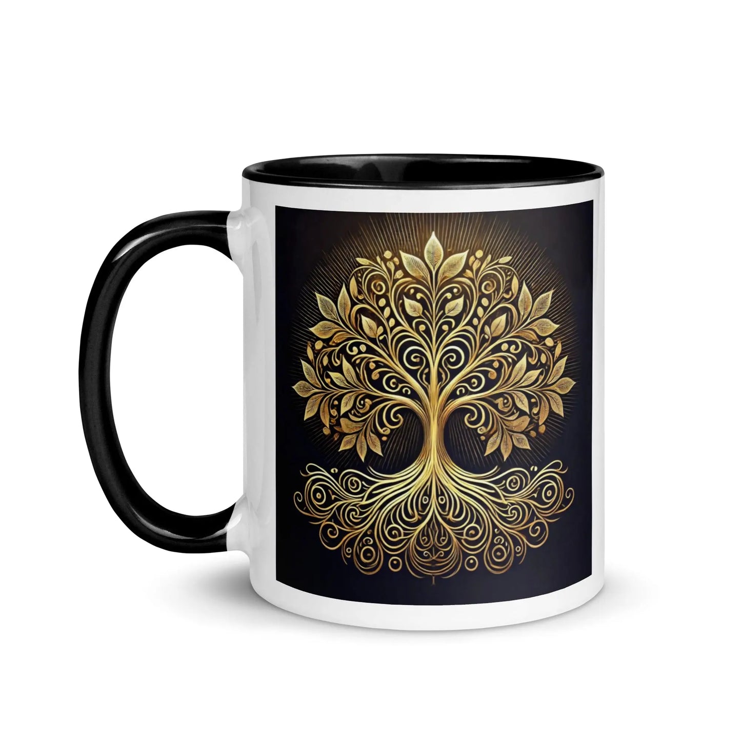 Mug Arbre de Vie Or Mandala Fleur de vie