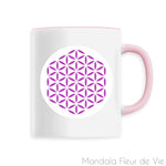 Mug Fleur de vie violette
