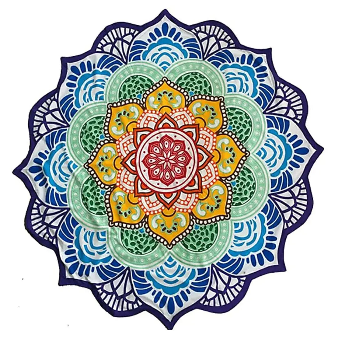 Serviette de plage 7 Chakras Mandala Fleur de vie
