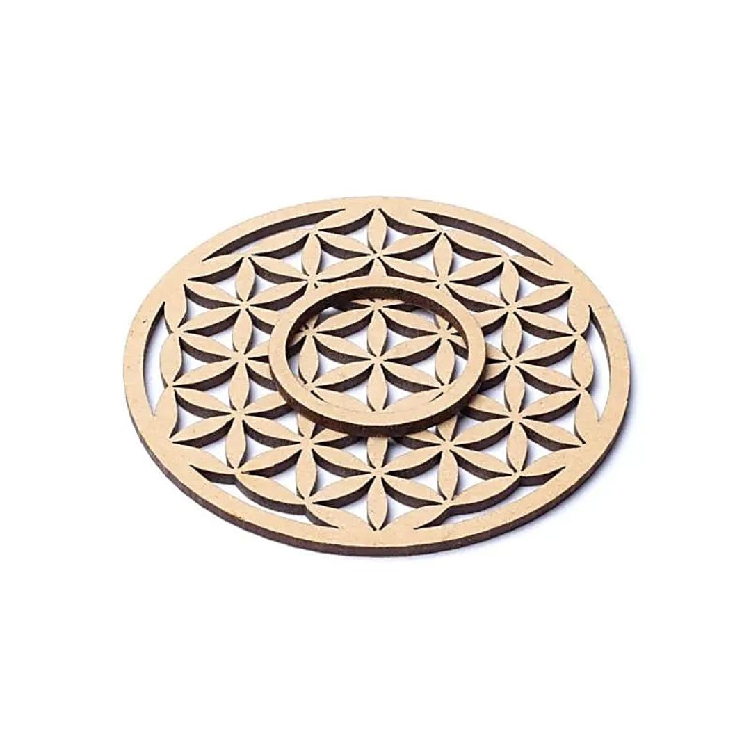 Support de Sphère Fleur de Vie en bois