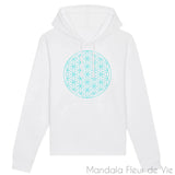 Sweat Made in France<br>Fleur de Vie Turquoise