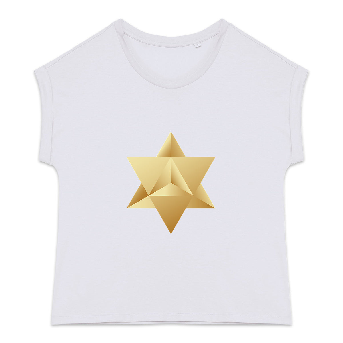 T-Shirt en Coton Bio - Merkaba Or