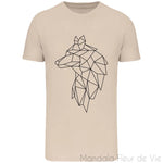 T-shirt Mandala Loup Geometrique