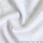 Tapis Mandala <br> Imprimé Noir & Blanc Mandala Fleur de vie