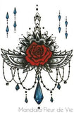 Tatouage Mandala Lotus Rose