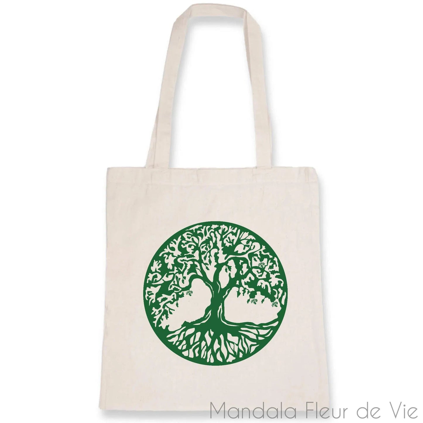 Totebag Arbre de Vie Vert, Coton Bio
