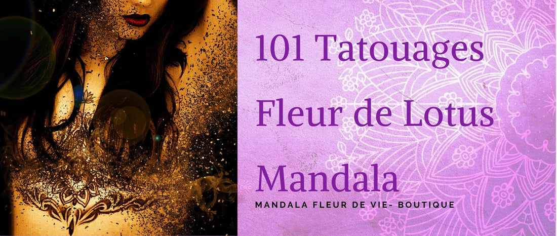 101 Tatouages Fleur de Lotus Mandala - Mandala Fleur de vie