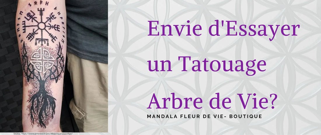 Envie d'essayer un Tatouage Arbre de Vie? - Mandala Fleur de vie