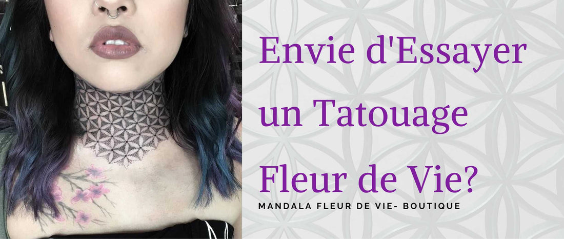 Fleur de vie tatouage