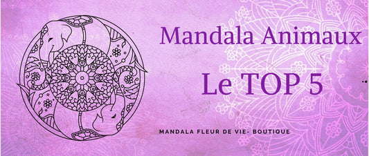 Mandala Animaux : le TOP 5 - Mandala Fleur de vie