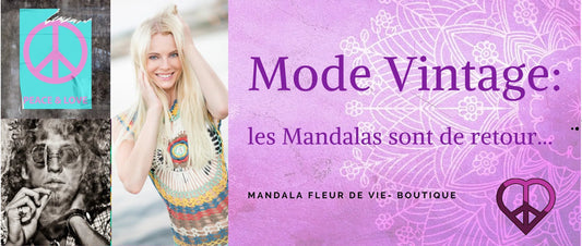 Mode Vintage : les mandalas sont de retour! - Mandala Fleur de vie