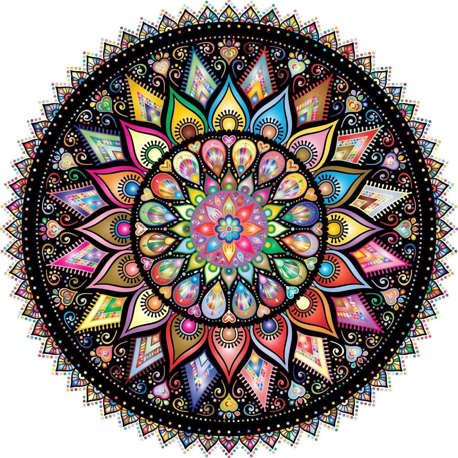mandala fleur