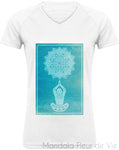 Tee Shirt Femme Mandala Yoga Mandala Fleur de vie