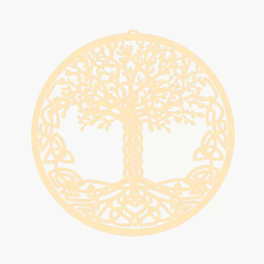 Arbre de Vie en Bois 20 cm Mandala Fleur de vie