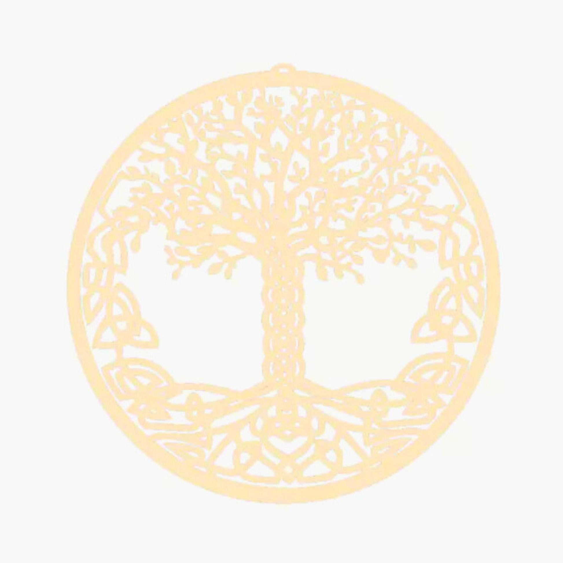 Arbre de Vie en Bois 20 cm Mandala Fleur de vie