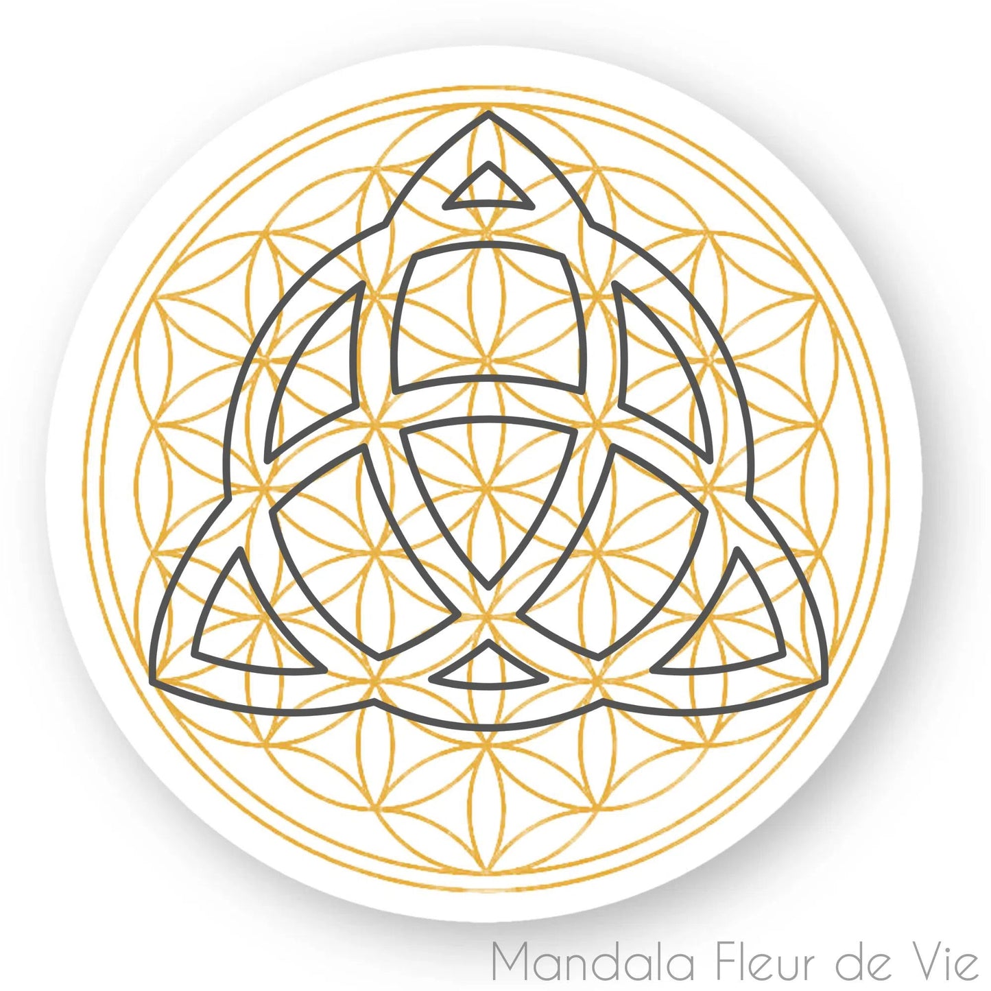 Autocollant Fleur de Vie Triquetra