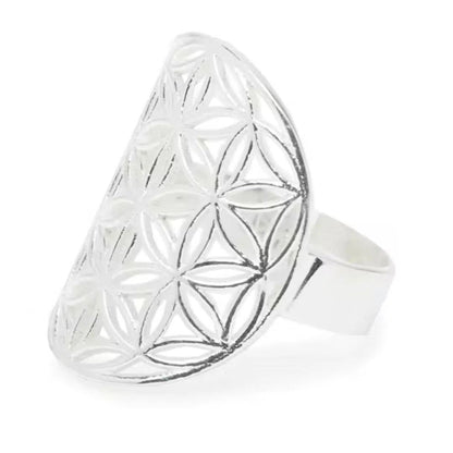 Bague Fleur de Vie Argent 925 - Mandala Fleur de vie