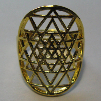 Bague Mandala Sri Yantra Mandala Fleur de vie