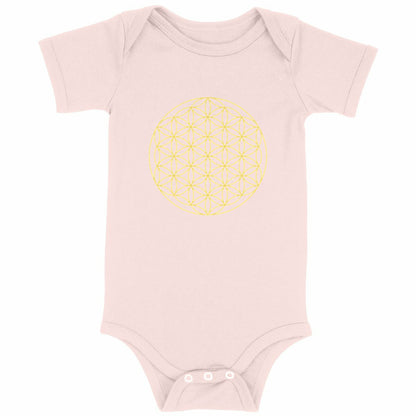 Body Bébé Fleur de Vie - face_rose