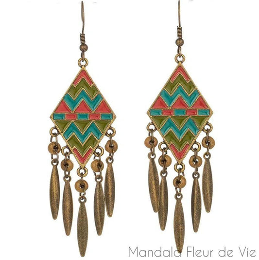 Boucles d'Oreilles Losange