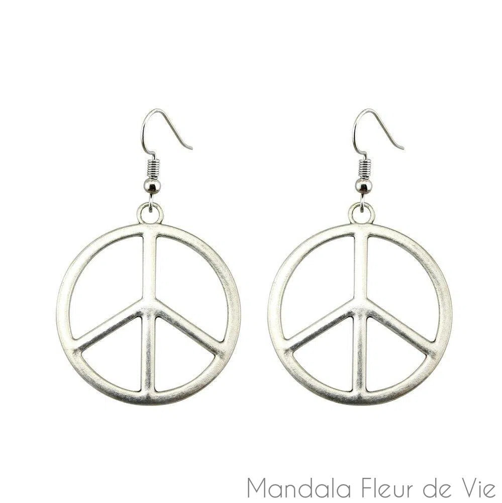 Boucles d'oreilles Peace and Love