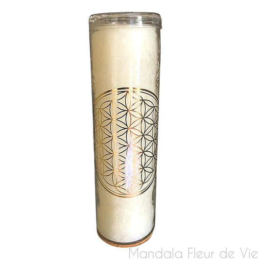 Bougie Fleur de Vie Or