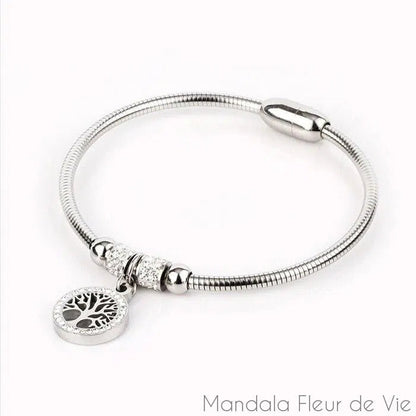 Bracelet Arbre de Vie & Oxydes de Zirconium