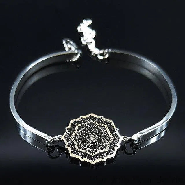 Bracelet Fleur de vie en Acier Inoxydable