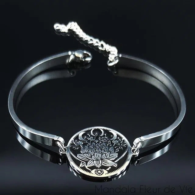 Bracelet Fleur de vie en Acier Inoxydable