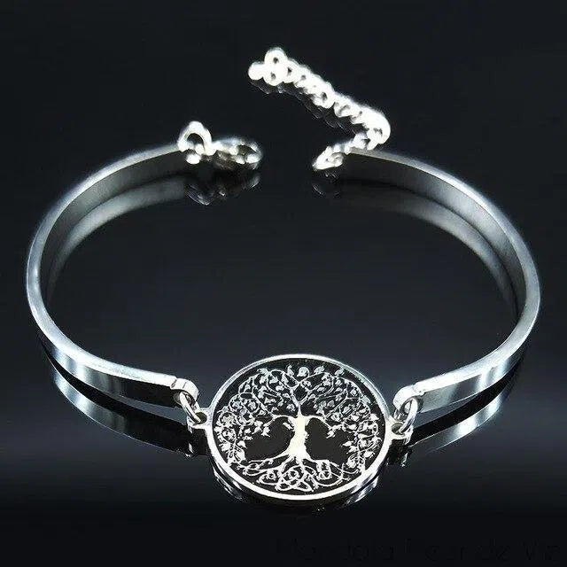 Bracelet Fleur de vie en Acier Inoxydable