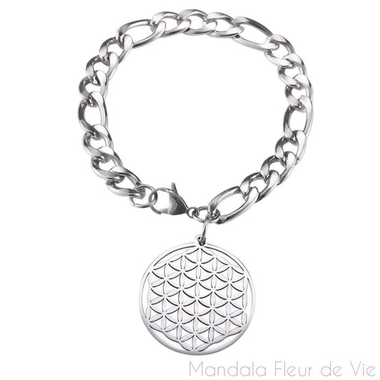 Bracelet Fleur de vieAcier