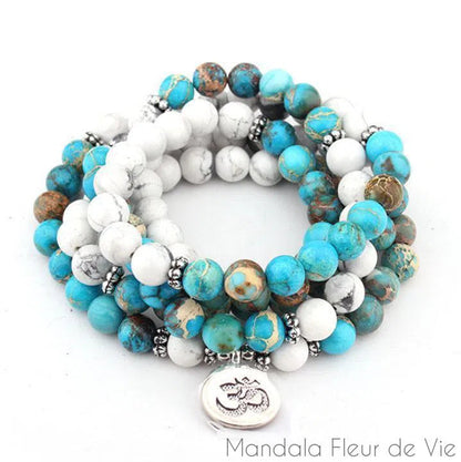 Bracelet Mandala Howlite Naturelle