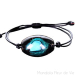 Bracelet Orgonite avec Turquoises et Obsidiennes