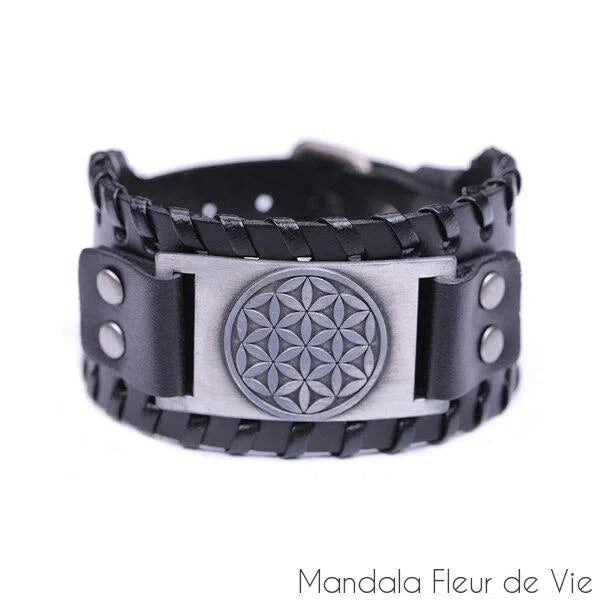 Bracelet  motif Fleur de vie Mandala Fleur de vie