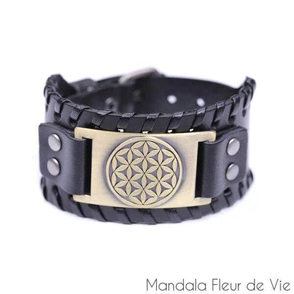 Bracelet  motif Fleur de vie Mandala Fleur de vie