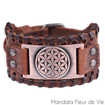 Bracelet  motif Fleur de vie Mandala Fleur de vie