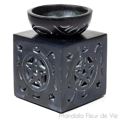 Brûle Parfum Pentacle de Protection - Mandala Fleur de vie